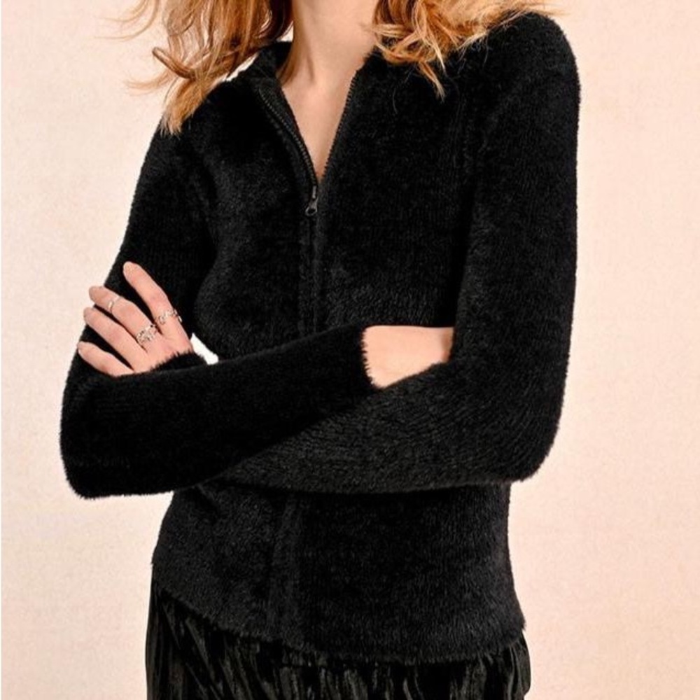 Molly Bracken Black Teddy Jacket